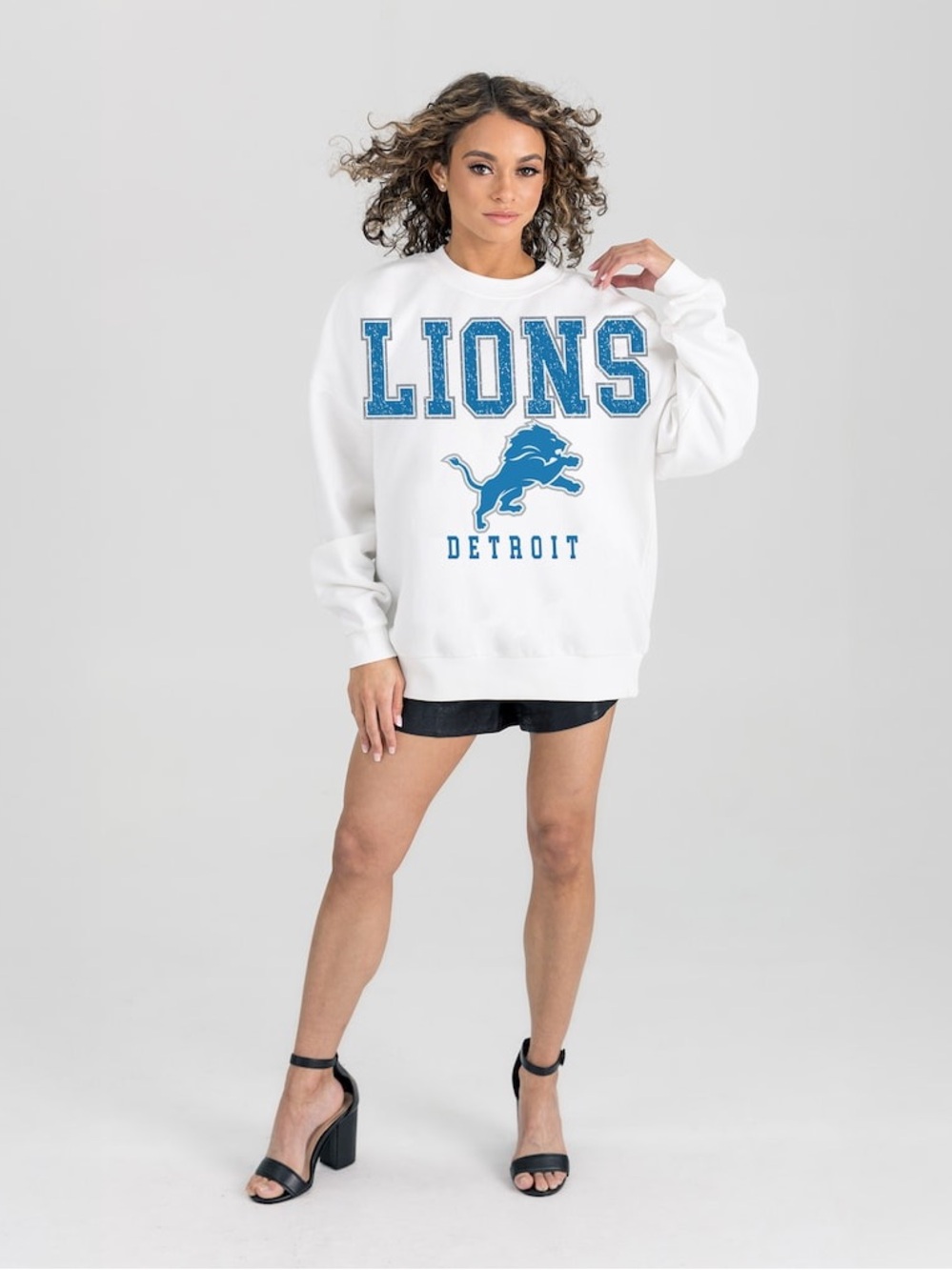 Detroit Lions Crewneck Sweatshirt Women’s Small Long Sleeve Top NFL Football